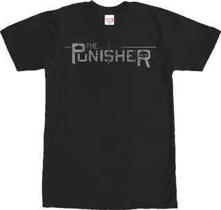 Men's Marvel The Punisher Logo T-Shirt - Black - Large