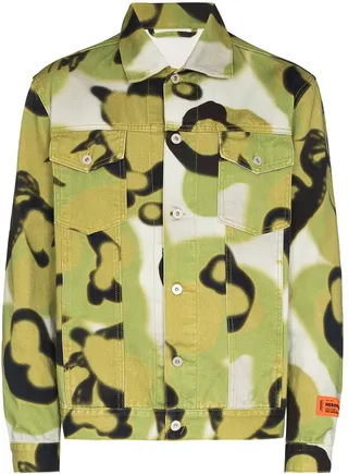 Camouflage-Print Denim Jacket