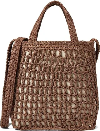 Madewell The Small Transport Crossbody: Straw Edition (Dried Maple) Handbags