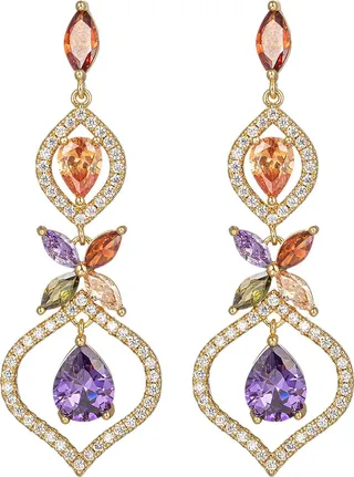 Penelope CZ Statement Drop Earrings