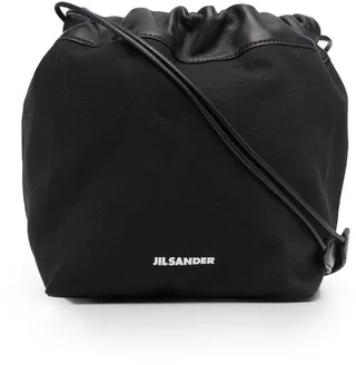 Logo Drawstring Shoulder Bag