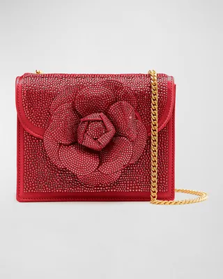 Mini Flower Crystal Shoulder Bag