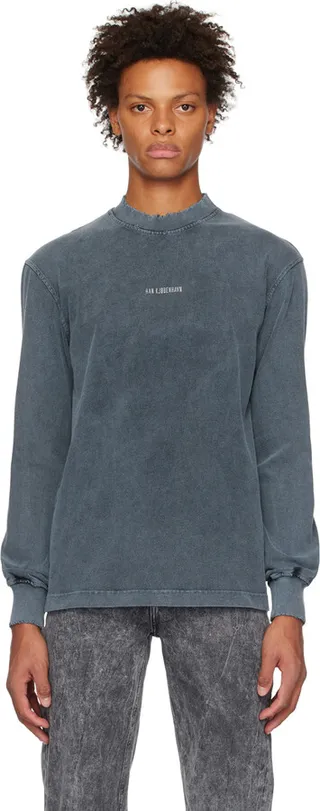Han Kjobenhavn Gray Distressed T-Shirt