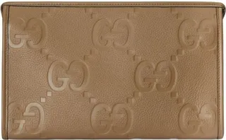 Jumbo GG leather pouch
