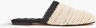 Dasha two-tone crocheted slippers