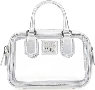 Miu Miu Logo Patch Mini Tote Bag