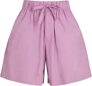 Tekla Unisex Purple Poplin Pyjama Shorts