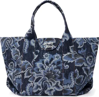 Shopping Bag With Floral Pattern