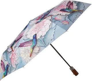 Anuschka Auto Open and Close Umbrella - 3100 (Rainbow Birds) Umbrella