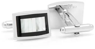 Onyx and Mother of Pearl Key Cufflinks