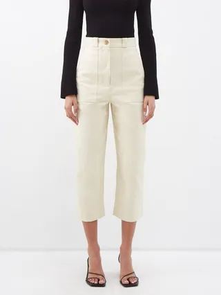 Hewey Cropped Cotton-blend Trousers