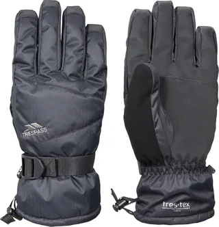 Trespass Mens Punch Waterproof Ski Gloves - Black