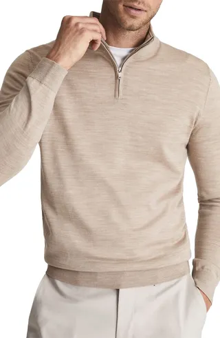 Blackhall Quarter Zip Wool Sweater