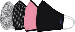Andy & Evan Adult General Sizing ADULT 4 PACK FACE MASKS Black