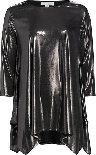 Liquid Silver Swing Tunic