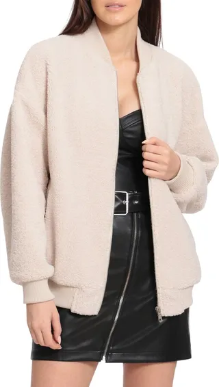 Faux Fur Bomber Jacket