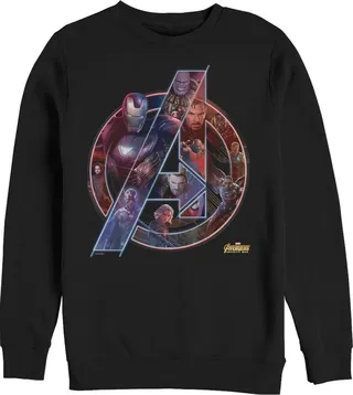 Men's Marvel Avengers: Infinity War Logo Sweatshirt - Black - Medium