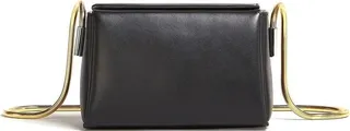 Small Toggle Bag In Black Leather