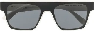 Two-Tone Square-Frame Sunglasses
