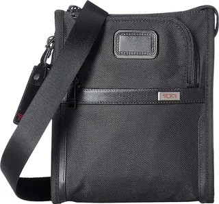 Tumi Alpha 3 Pocket Bag Small (Black 1) Handbags