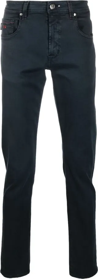 Slim-Cut Straight-Leg Trousers
