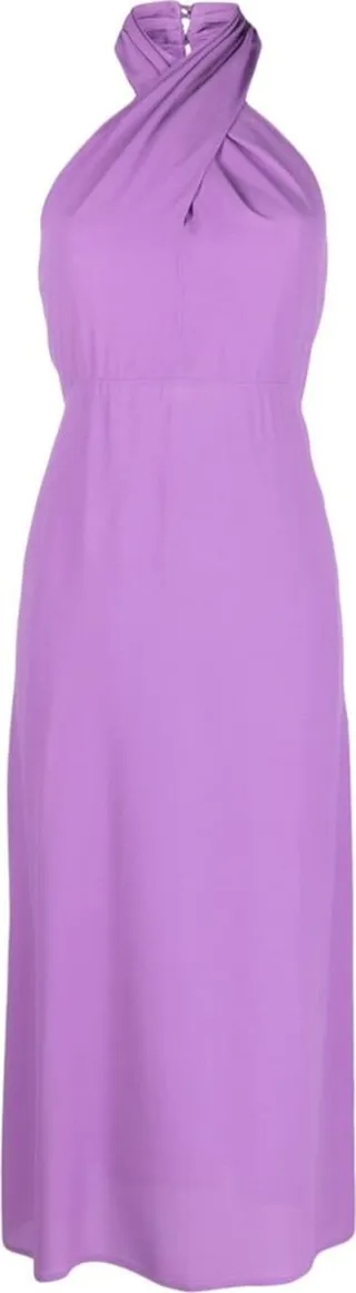 Halter-Neck Midi Dress