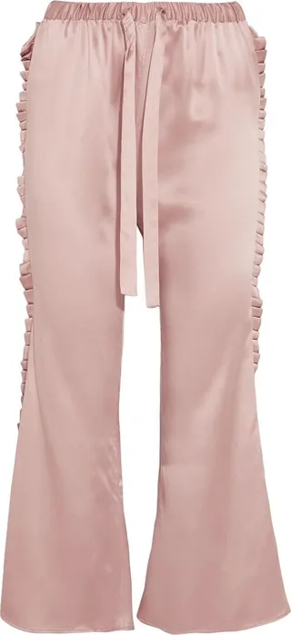 Cropped Pants Pastel Pink