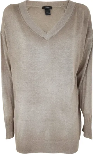 V Neck Pullover In Viscose Lurex