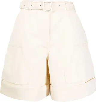 High-Waisted Wide-Leg Shorts
