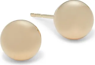 14K Yellow Gold Ball Earrings