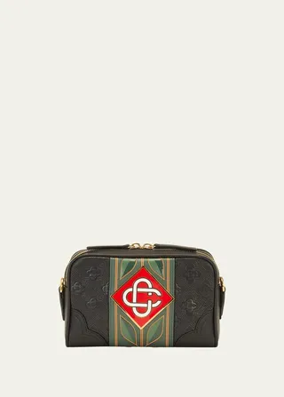 Men's Monogram Leather Crossbody Bag
