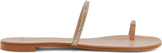 Colorful crystal flip-flops