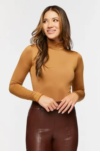 Long-Sleeve Turtleneck Bodysuit