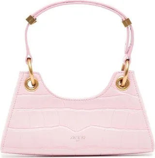 Mini Embossed-Crocodile Effect Leather Bag