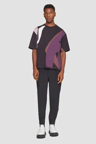 Printed T-Shirt in black multi