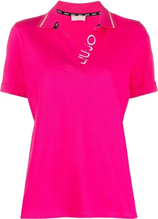 Embroidered Logo Polo Top