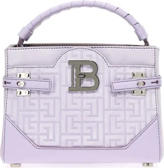 Balmain Monogram Embossed B-Buzz 22 Bag