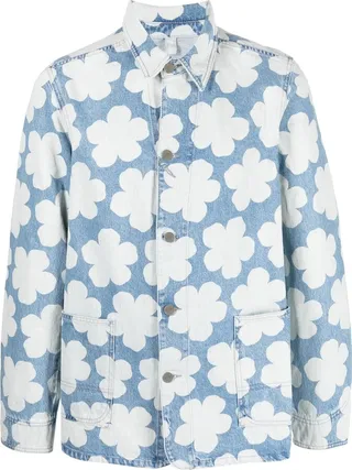KENZO- Denim Jacket With Floral Print