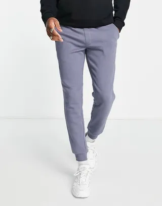 Jack & Jones Essentials slim sweatpants in blue
