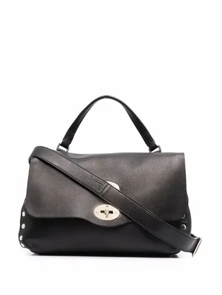 Pebbled-Leather Tote Bag