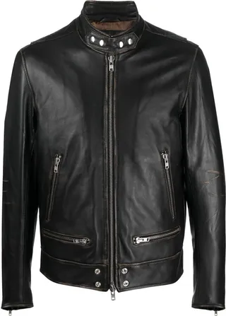 Zip-Up Biker Jacket