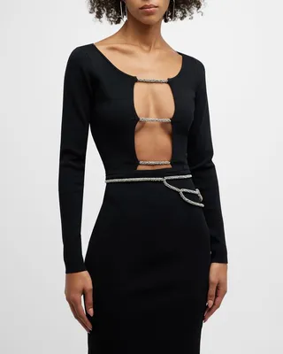 Crystal Lattice Cutout Crop Top