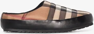 Brown Northaven Check Slippers