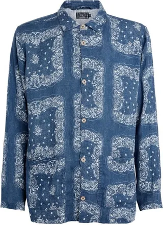 Desmond & Dempsey Linen Pyjama Shirt