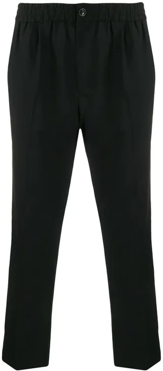 Elasticated Waist Cropped Fit Trousers
