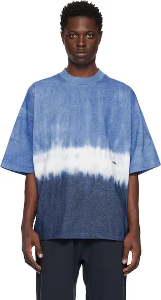 Nanamica Blue & Navy Tie-Dye T-Shirt