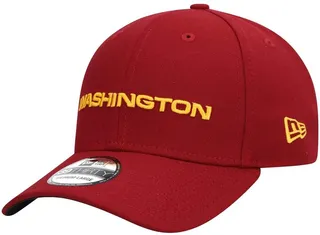 Men's Burgundy Washington Football Team Wordmark Team Classic 39THIRTY Flex Hat