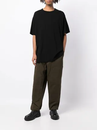 Corduroy Tapered Leg Trousers