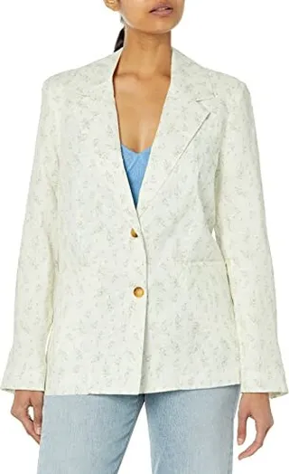 [BLANKNYC] Womens Luxury Clothing Oversized Blazzer with Pockets