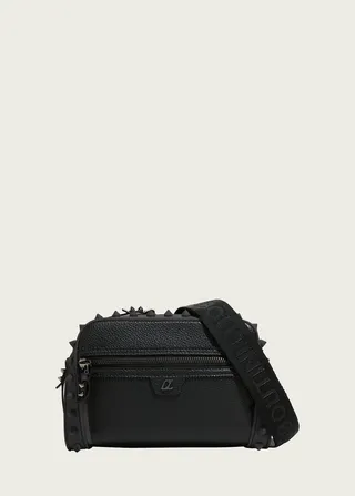 Men's Loubitown Spiked Crossbody Bag